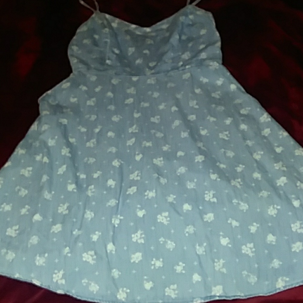 Distressed looking Jean dress with pockets